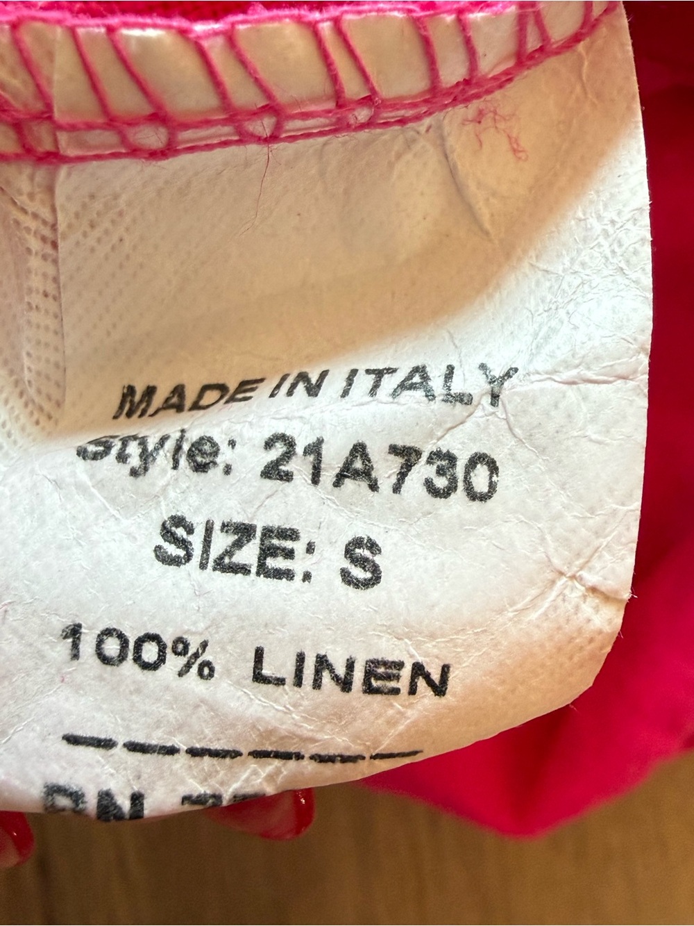 Francesca Bettini Hot Pink Linen dress - Picture 4 of 6